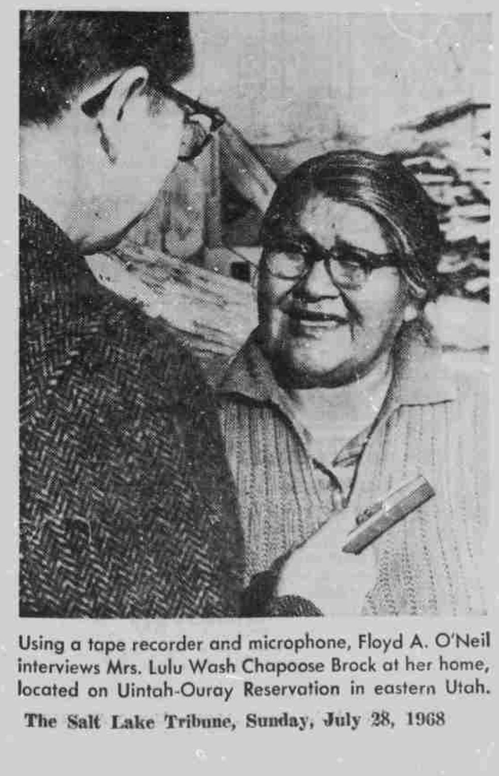 Historic image of Lulu Wash Chapoose for The Salt Lake Tribune