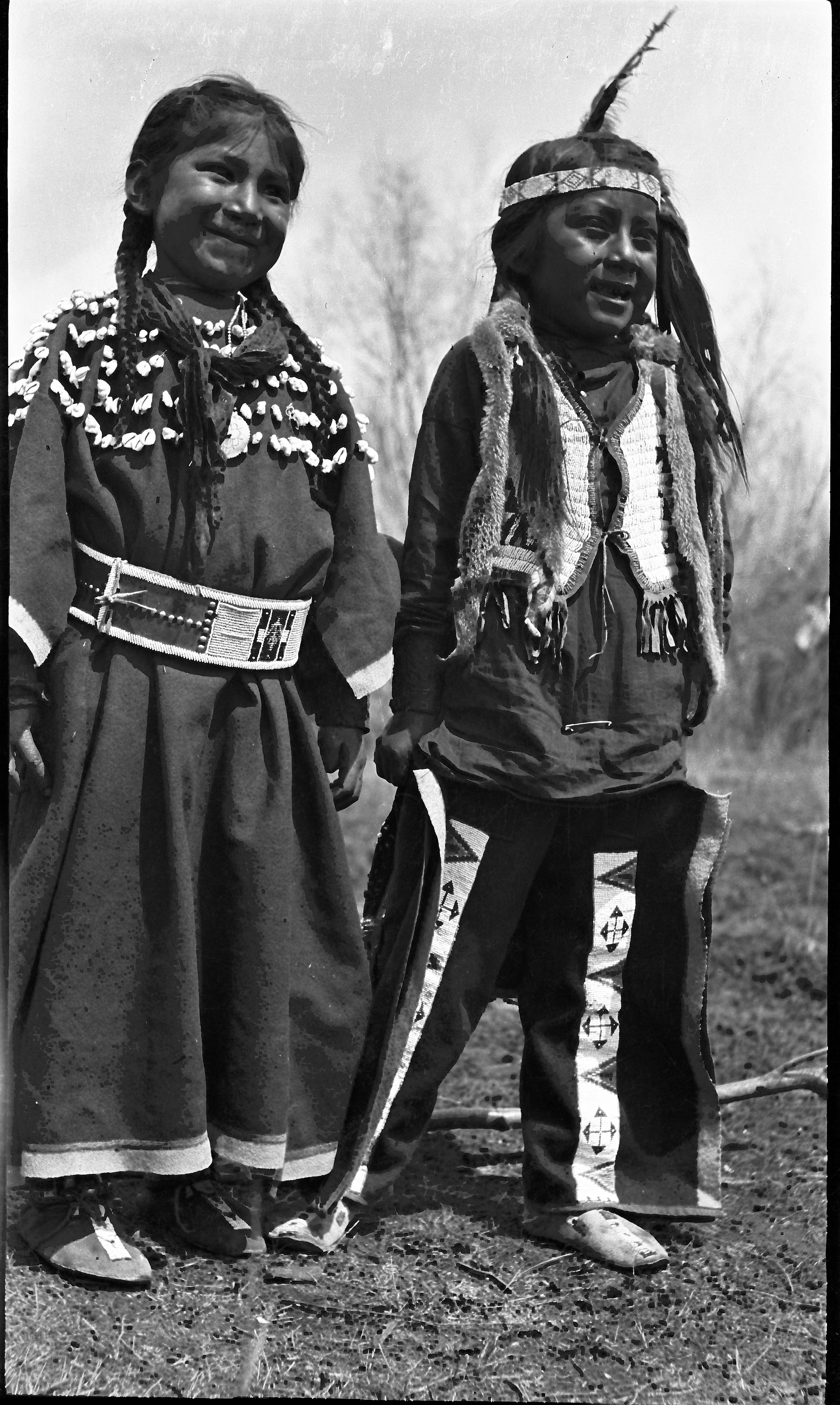 Historical image of Ute Children.